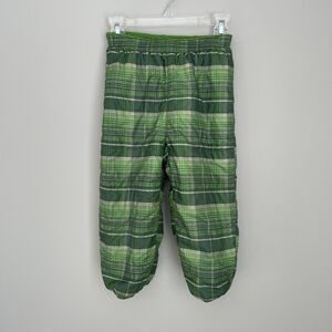 Patagonia Size 3T Reversible Puff Ball Pants Green Winter Snow Outdoor
